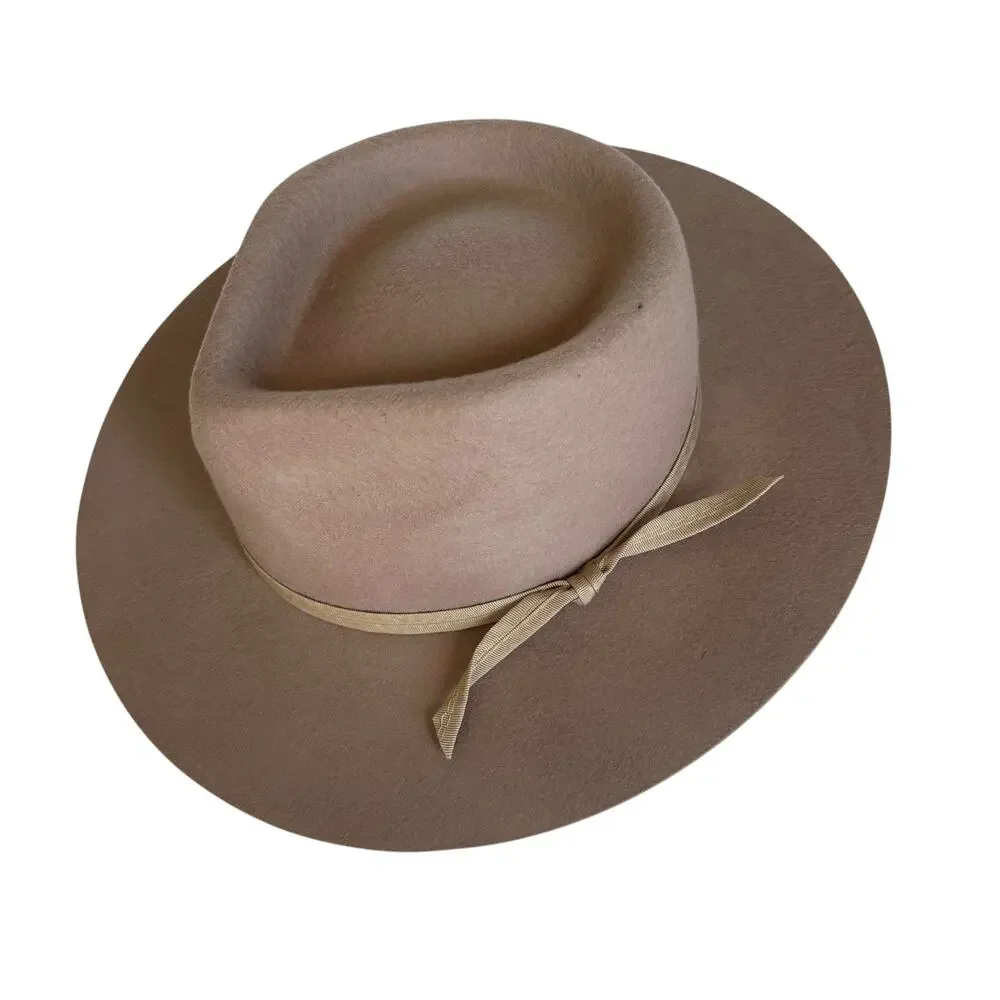 Lack of Color Zulu Tan Brown Australian Wool Wide Brim Fedora Hat